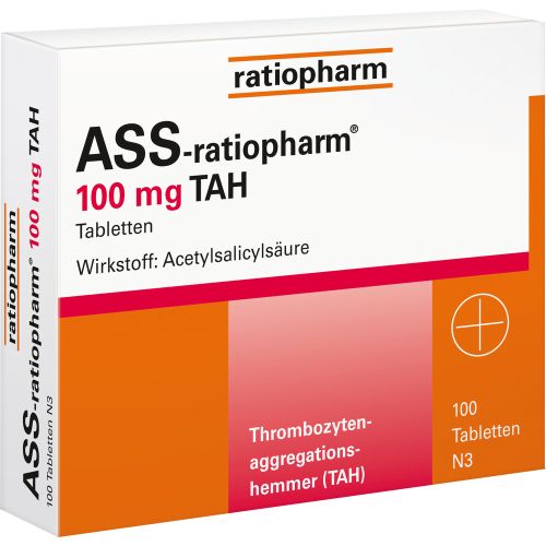 ASS-ratiopharm 100 mg TAH Tabletten