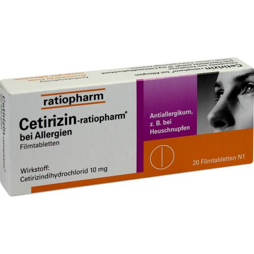 CETIRIZIN-ratiopharm bei Allergien 10 mg Filmtabl.