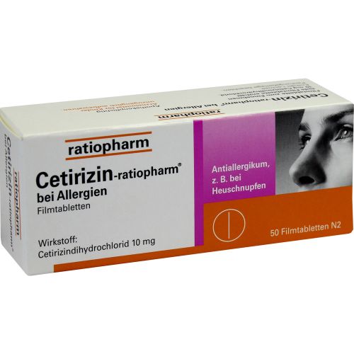 CETIRIZIN-ratiopharm bei Allergien 10 mg Filmtabl.