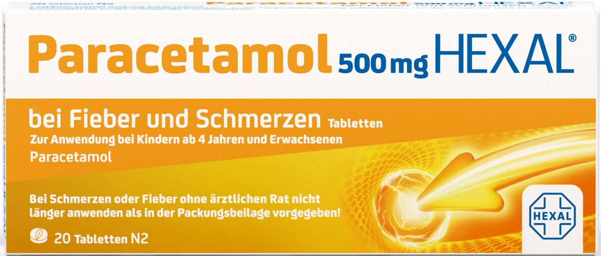PARACETAMOL 500 mg HEXAL b.Fieber u.Schmerzen Tab.