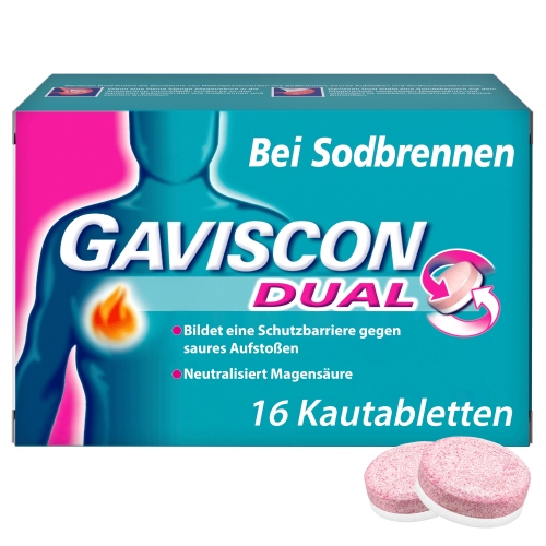 GAVISCON Dual 250mg/106,5mg/187,5mg Kautabletten