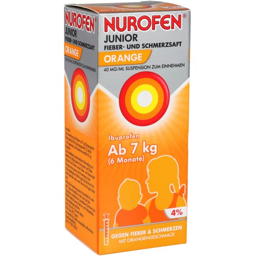 Nurofen Junior Fieber-+ Schmerzsaft Orange 40mg/ml