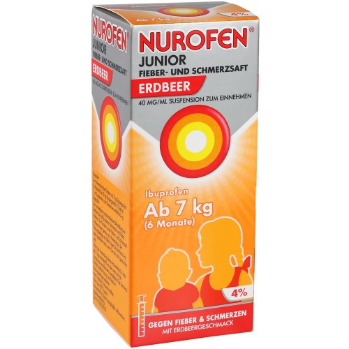 Nurofen Junior Fieber-+Schmerzsaft Erdbeer 40mg/ml