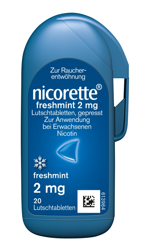NICORETTE freshmint 2 mg Lutschtabletten gepresst