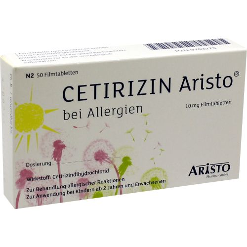 Cetirizin Aristo bei Allergien 10mg Filmtabletten