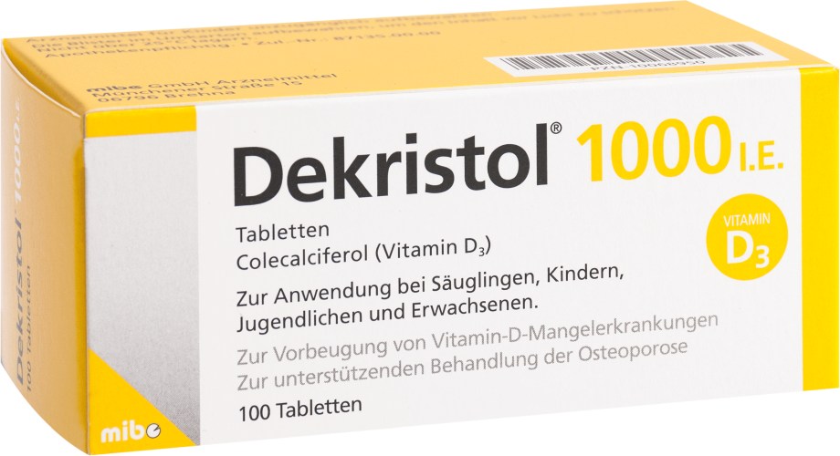 DEKRISTOL 1.000 I.E. Tabletten