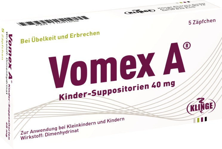 VOMEX A Kinder-Suppositorien 40 mg