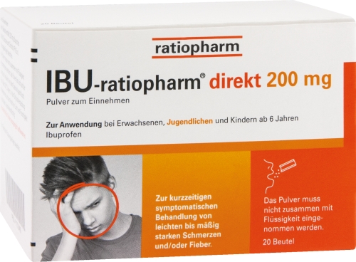 IBU-RATIOPHARM direkt 200 mg Pulver zum Einnehmen