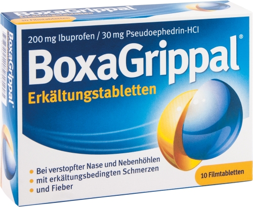 BOXAGRIPPAL Erkältungstabletten 200 mg/30 mg FTA