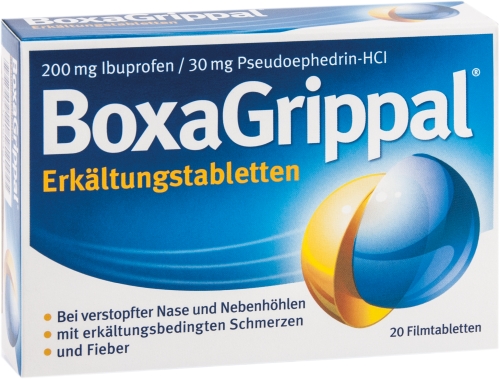 BOXAGRIPPAL Erkältungstabletten 200 mg/30 mg FTA