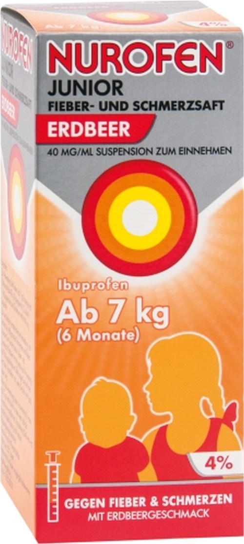 NUROFEN Junior Fieber-u.Schmerzsaft Erdbe.40 mg/ml