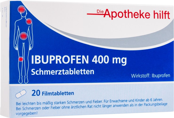 IBUPROFEN 400 mg Die Apotheke hilft Filmtabletten