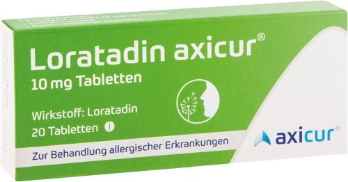 LORATADIN axicur 10 mg Tabletten
