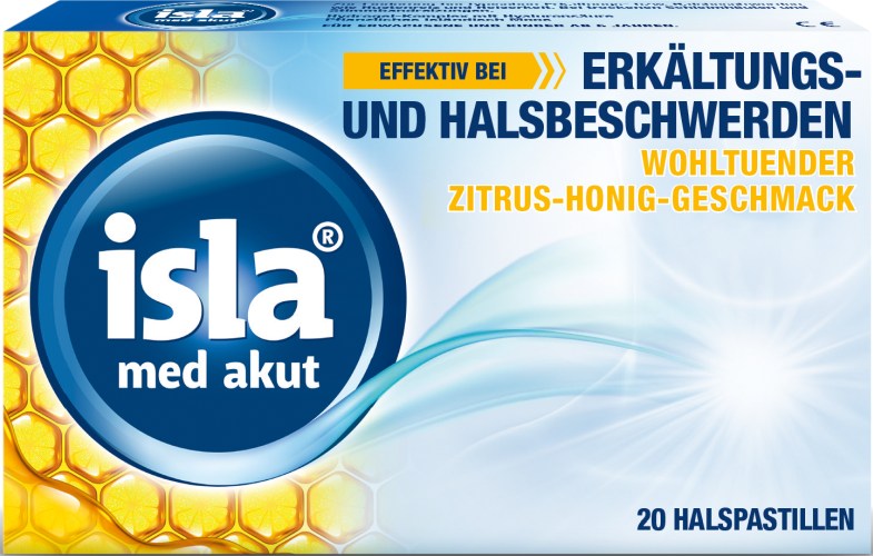 ISLA MED akut Zitrus-Honig Pastillen