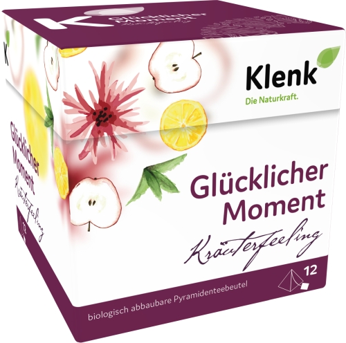 GLÜCKLICHER Moment Tee Pyramidenbeutel