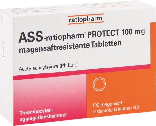 ASS-ratiopharm PROTECT 100 mg magensaftr.Tabletten