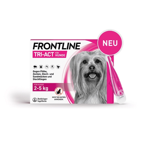 FRONTLINE Tri-Act Lsg.z.Auftropfen f.Hunde 2-5 kg