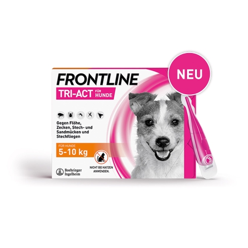 FRONTLINE Tri-Act Lsg.z.Auftropfen f.Hunde 5-10 kg