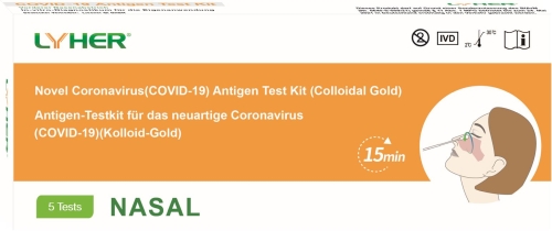 LYHER Antigen Schnelltest Nasenabstrich
